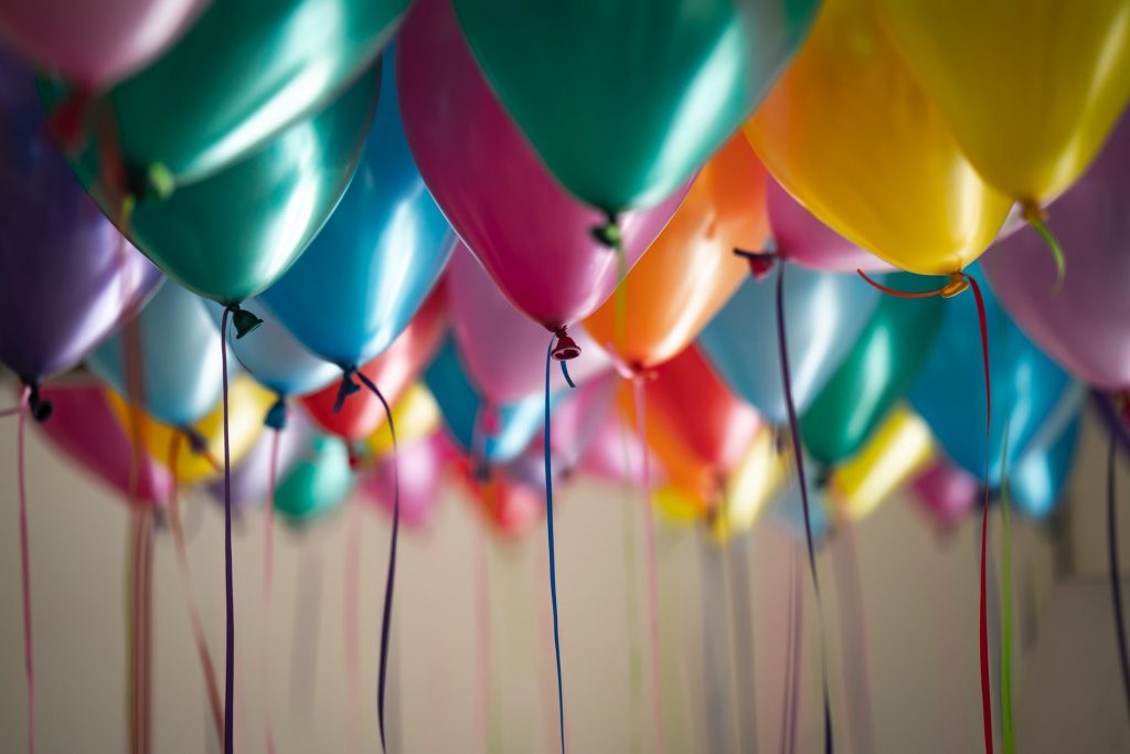 balões de aniversário
